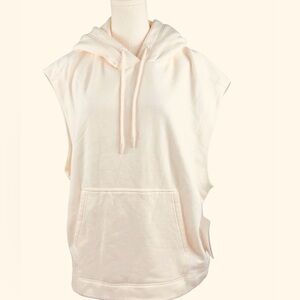 Athleta Cream Hoodie with Drawstring